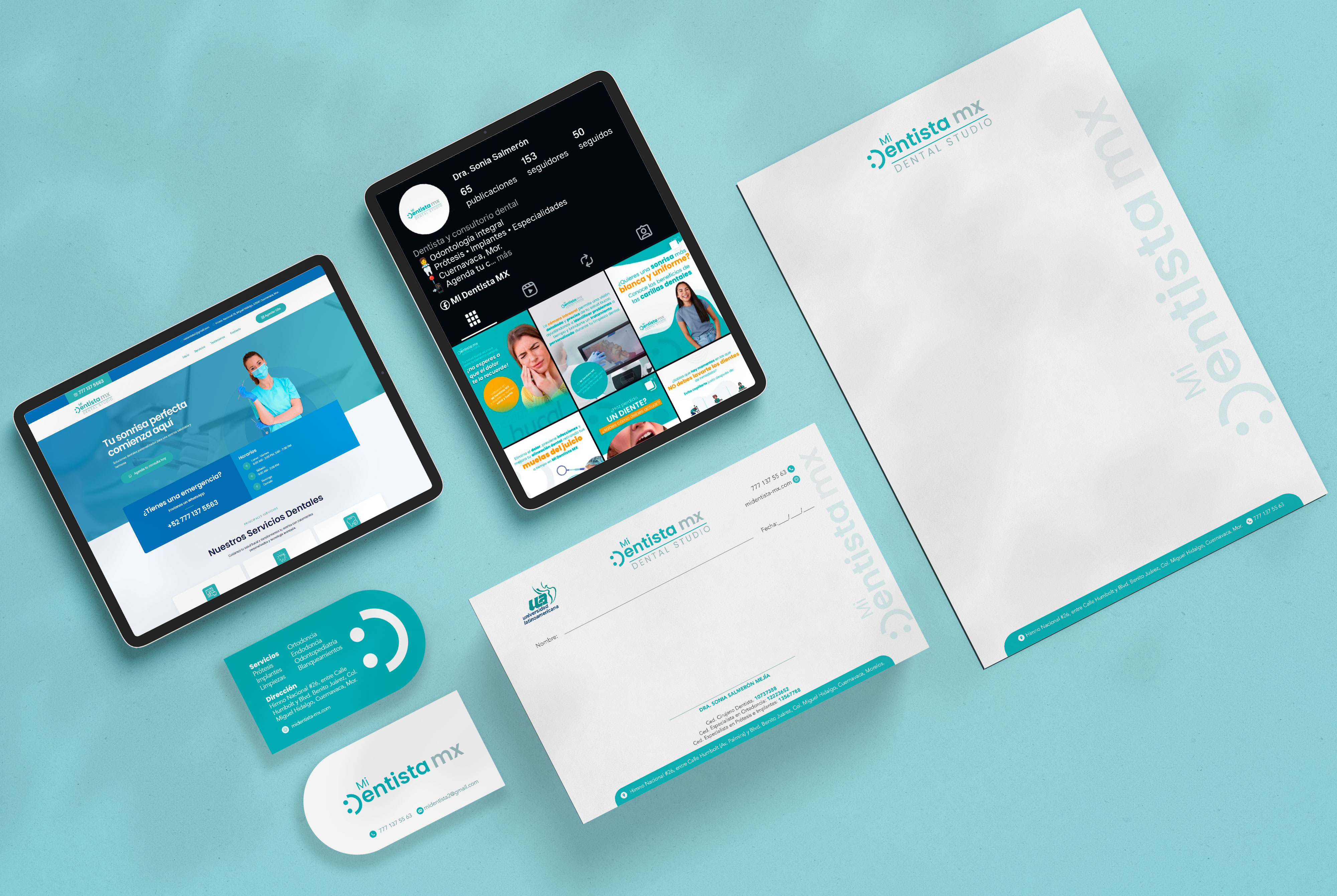 Proyecto de branding médico Mi Dentista MX