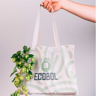 Diseño de imagen corporativa para empresa de bolsas de tela ecológicas