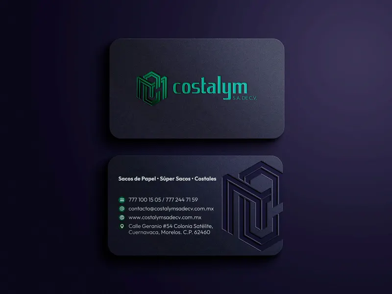 Diseño de Tarjeta corporativa: Corporativo e industria