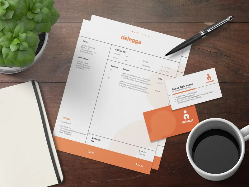 Diseño de Cotización y Tarjetas: Corporativo e industria