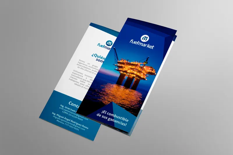 Diseño de tríptico corporativo: Corporativo e industria