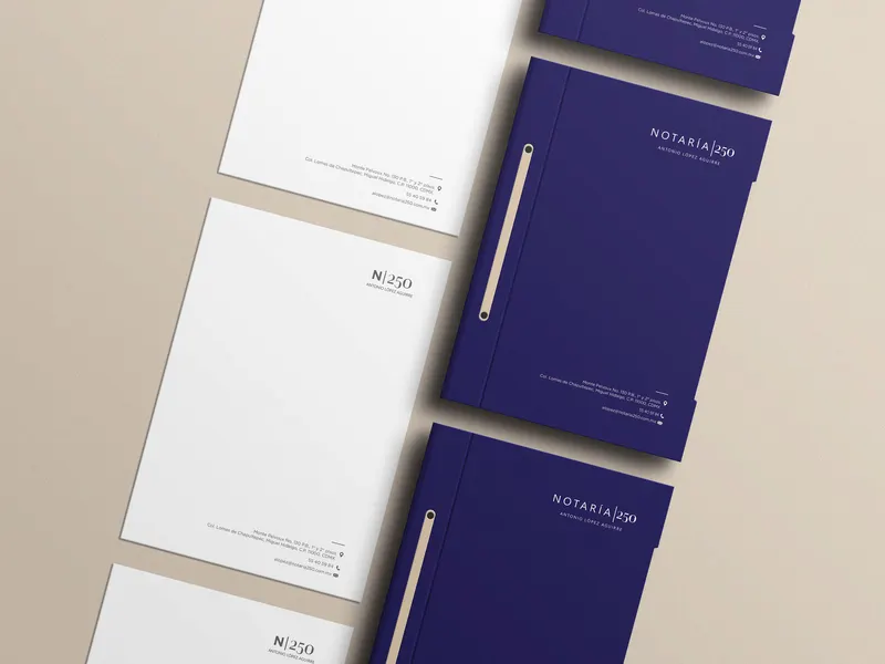 Diseño de Folder y Hoja Corporativa: Corporativo e industria