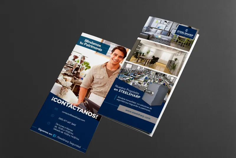 Diseño de Tríptico: Corporativo e industria
