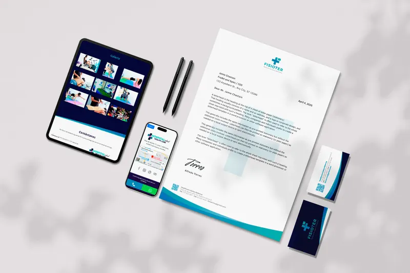 Diseño de logo, tarjetas, receta y web: Salud y belleza