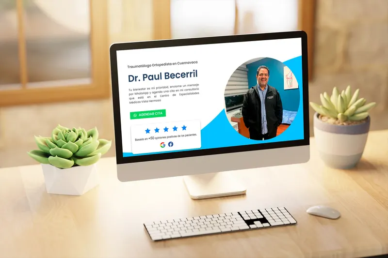 Diseño de landing page: Salud y belleza