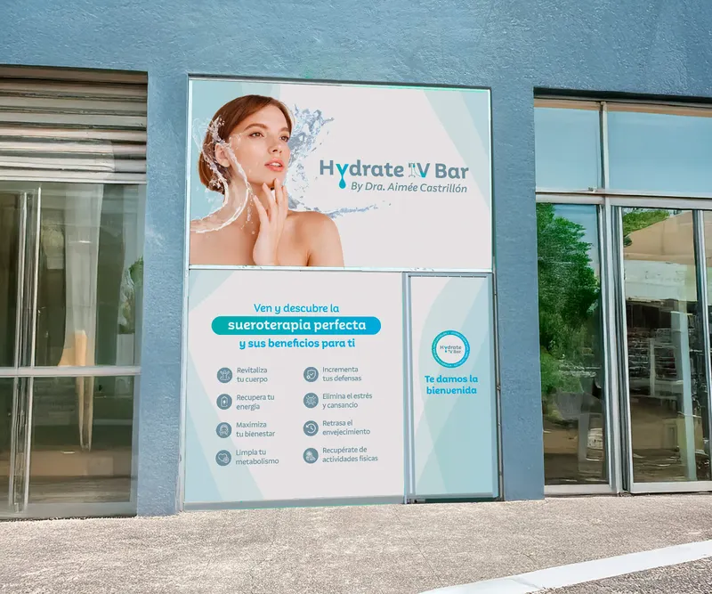 Diseño de vinil para fachada: Salud y belleza