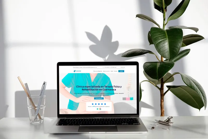 Diseño web para clínica de fisioterapia: Salud y belleza