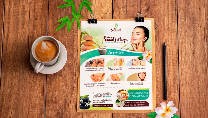 Diseño de Volante o Flyer: Salud y belleza
