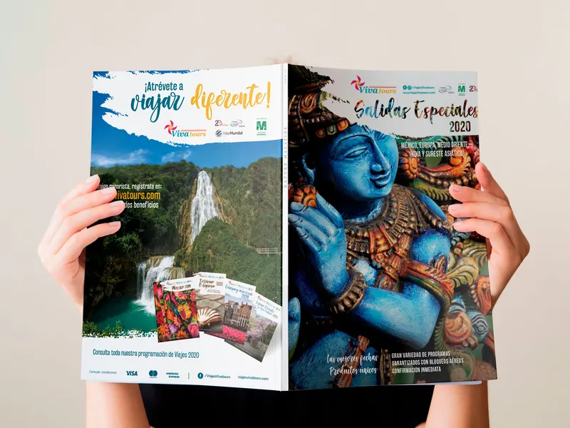 Diseño de Revista de Viajes: Turismo y estilo de vida