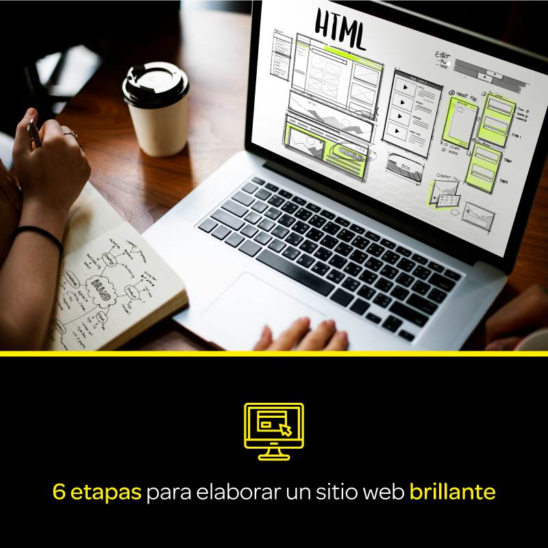 6 etapas de un sitio web brillante