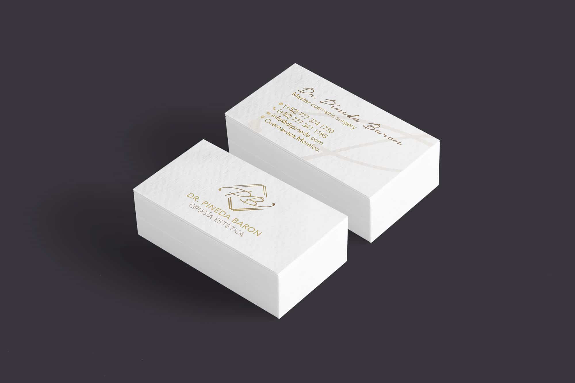 Lo mejor del diseño de tarjetas de presentación en Cuernavaca y CDMX (DF) 4 rediseño de logotipo tarjeta dr pineda