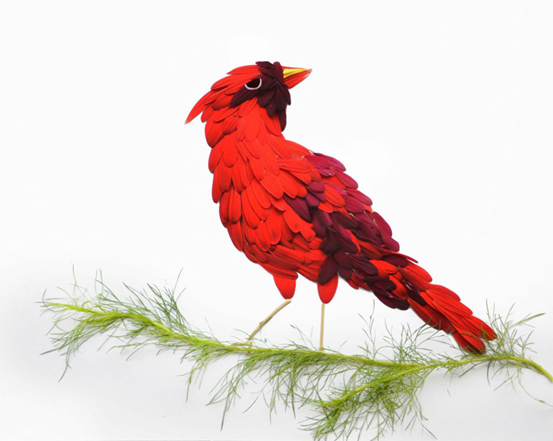 5 Maravillosas obras de arte hechas con flores 1 flores