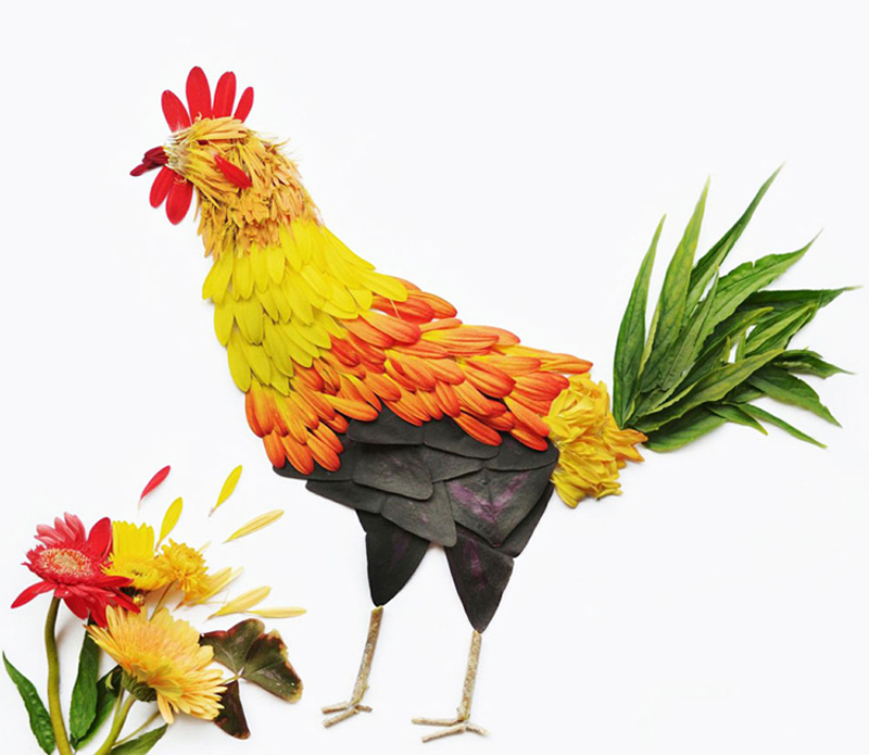 5 Maravillosas obras de arte hechas con flores 4 gallery03