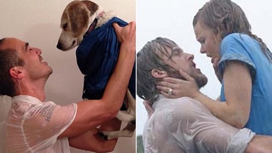 Creatividad que divierte: ¡Recreó escenas románticas con un perro! 2 El-Diario-de-Noa