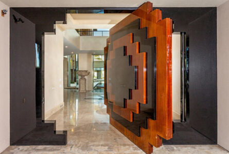 Puertas increíbles ¡En serio no lo podrás creer! 10 cool-door-geometrical-wood-pattern