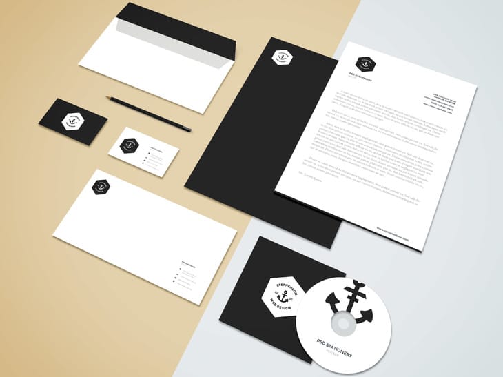 Download 14 Mockups gratis de papelería para imagen corporativa
