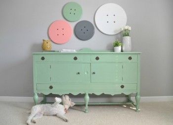 Decoraciones originales para casas ¡Haz la tuya! 18 Decoracion-de-pared-con-botones-1-350x252