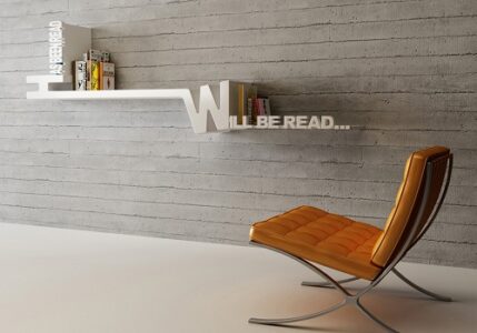 Decoraciones originales para casas ¡Haz la tuya! 7 estanteria-libros-pendientes