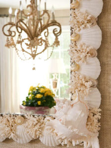 Decoraciones originales para casas ¡Haz la tuya! 22 seashell pink seashell mirror