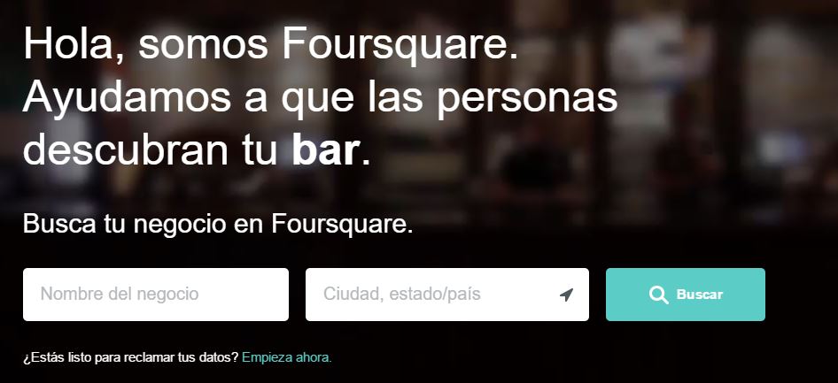 Foursquare - Red Social para negocios Registro en foursquare