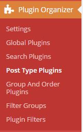 Optimiza el rendimiento de tu Wordpress con Plugin Organizer 1 opciones de plugin organizer