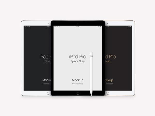 5 Mockups gratis de la iPad Pro 5 mockups gratis de la ipad pro
