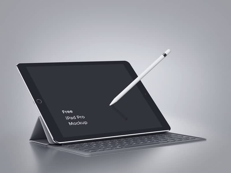 5 Mockups gratis de la iPad Pro 4 iPad_Pro_Smart_Keyboard