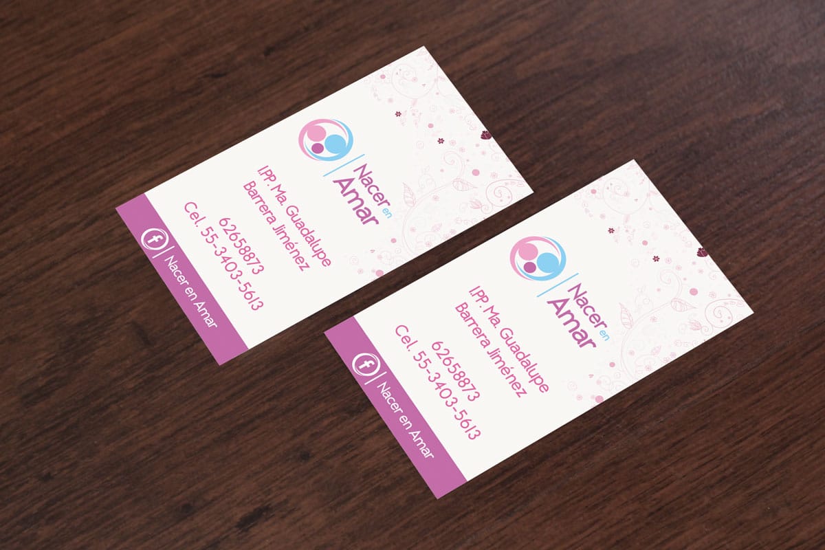 Lo mejor del diseño de tarjetas de presentación en Cuernavaca y CDMX (DF) 14 diseño para ong en cuernavaca nacer en amar identidad corporativa