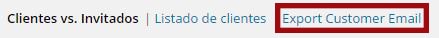 exportar correos de WooCommerce
