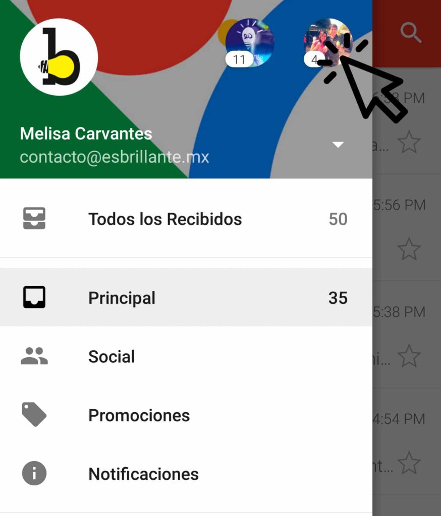 Usa tu cuenta de correo con tu dominio en la App de Gmail 18
