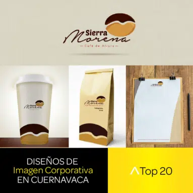 Diseño de imagen Corporativa en Cuernavaca: Top 20 diseño de identidad corporativa cafe sierra morena