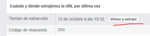 Limpiar o depurar el caché de enlaces compartidos en Facebook 3