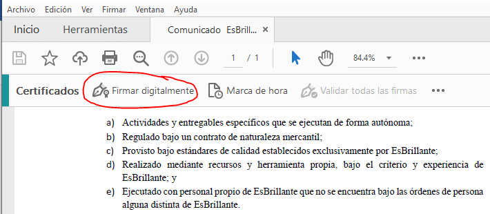 ¿Cómo firmar un PDF digitalmente? 11