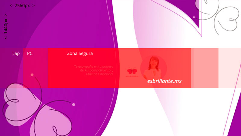 Medidas de la portada de YouTube del 2020. 3