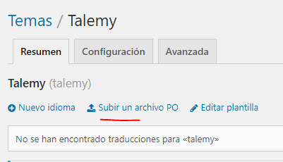 ¿Cómo traducir la plantilla Talemy a Español? 2