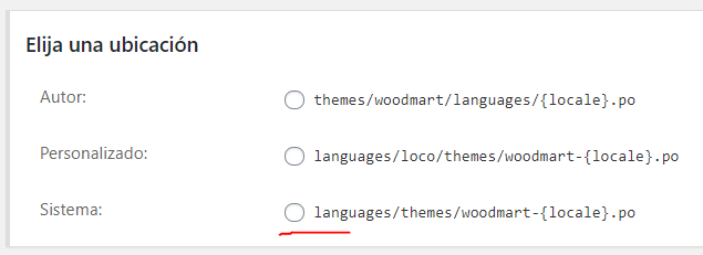 ¿Cómo traducir WoodMart al Español? 5