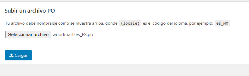 ¿Cómo traducir WoodMart al Español? 6