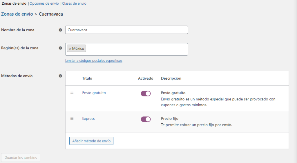 Activar "Envío Gratis" a partir de X cantidad en WooCommerce 1