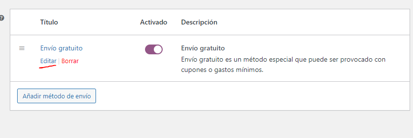 Activar "Envío Gratis" a partir de X cantidad en WooCommerce 4