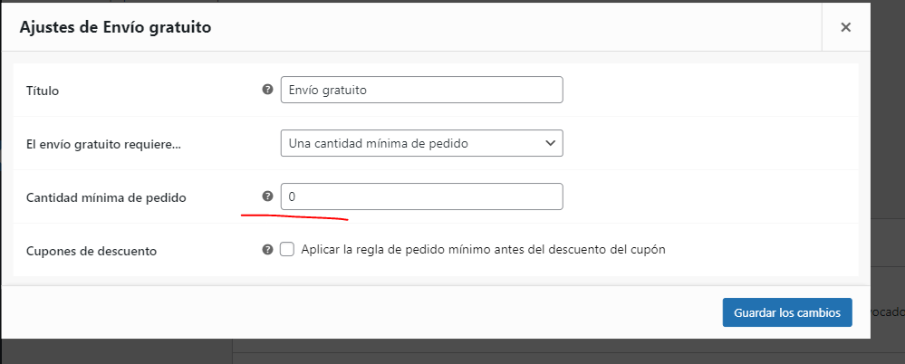 Activar "Envío Gratis" a partir de X cantidad en WooCommerce 5